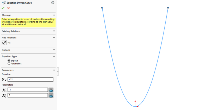 How To Use Equation Driven Curves in SOLIDWORKS