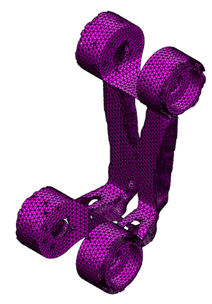 Exported mesh file from topology study used to drive new design