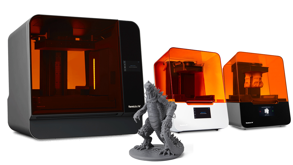 formlabs sla 3d printers with part