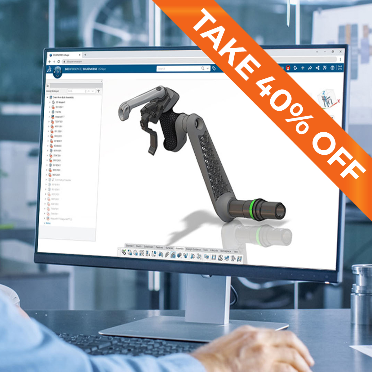 40% Off 3DEXPERIENCE SOLIDWORKS Professional