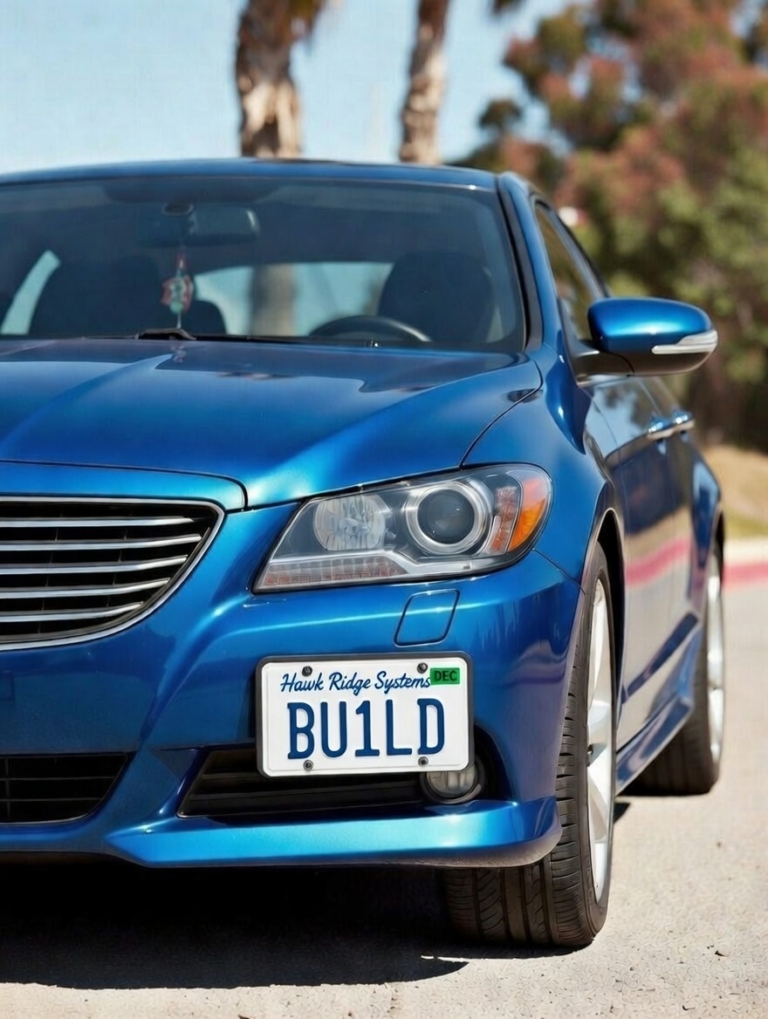 Custom HRS vanity plate