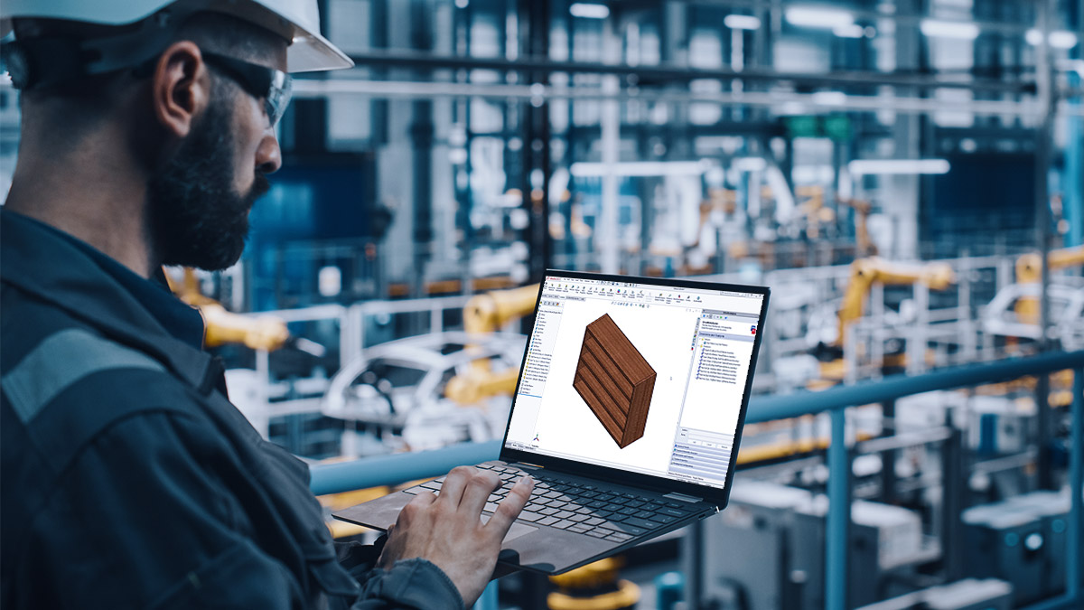 driveworksMan working with DriveWorks software on the warehouse floor