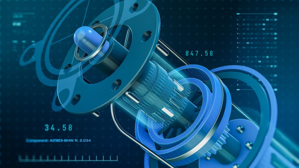 Futuristic cad interface