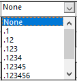 Decimal options