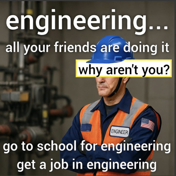Engineering joke meme 