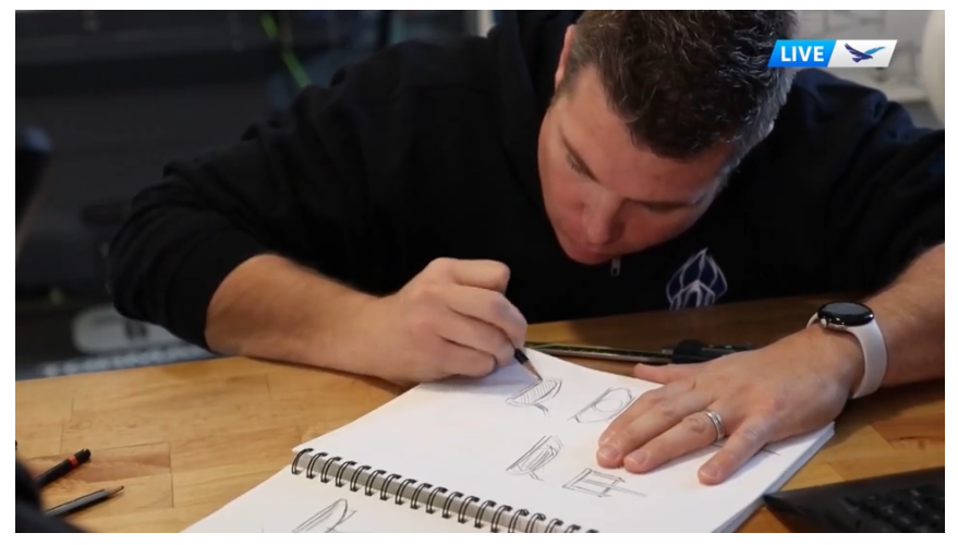 Jason sketching old school