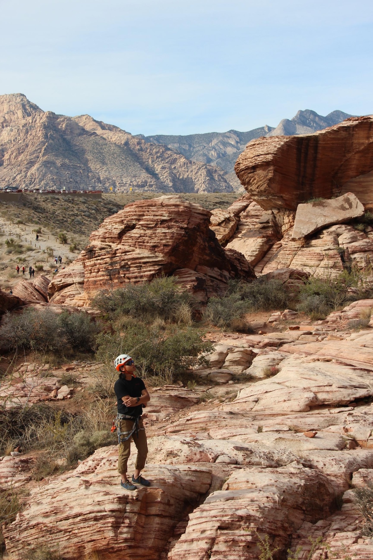 Kenny Truong out on a hike appreciating nature