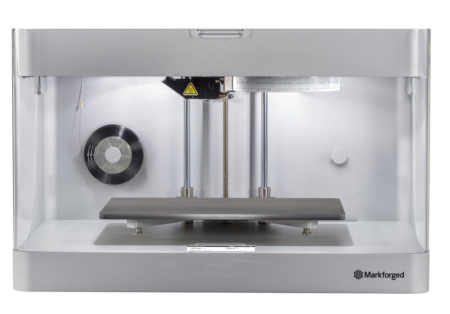 Markforged Mark Two desktop composite 3D printer with continuous fiber build chamber