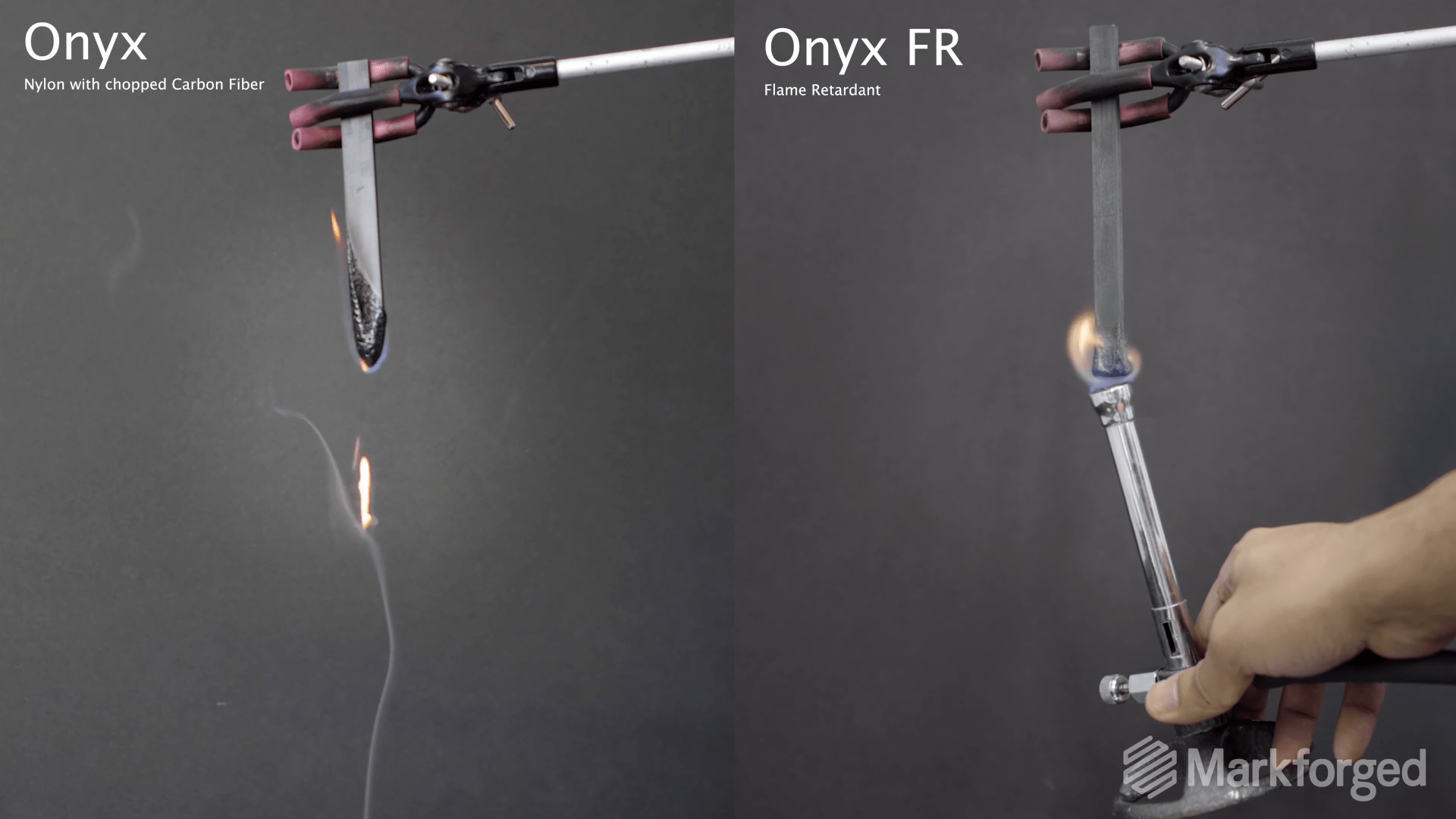 Onyx FR is just one example of Markforged materials that have excellent Flame Smoke Toxicity ratings. 