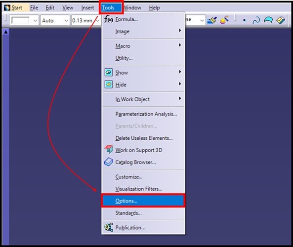 Let's begin with the CATIA user's workstation. The first thing a CATIA user needs to do is enable the ST1 (STEP Core Interface) license to export a CATPart as a STEP file.  

 

This license can be found under Tools > Options > General > Shareable Products. From there, simply locate the ST1 'Shareable Product' and request access. 