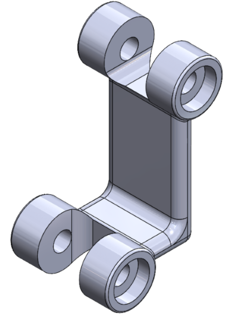 Initial design of part before topology optimization