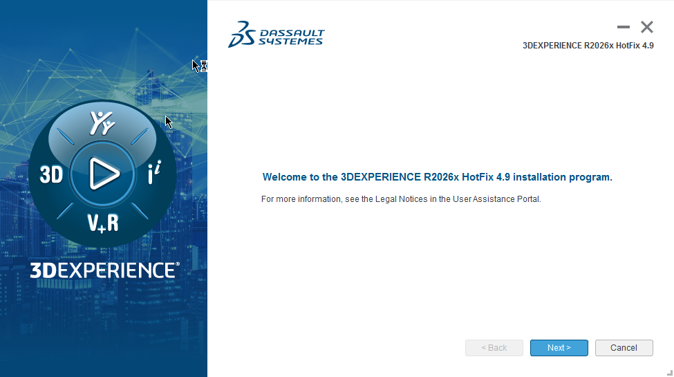 SOLIDWORKS and 3DEXPERIENCE roles installation progress window