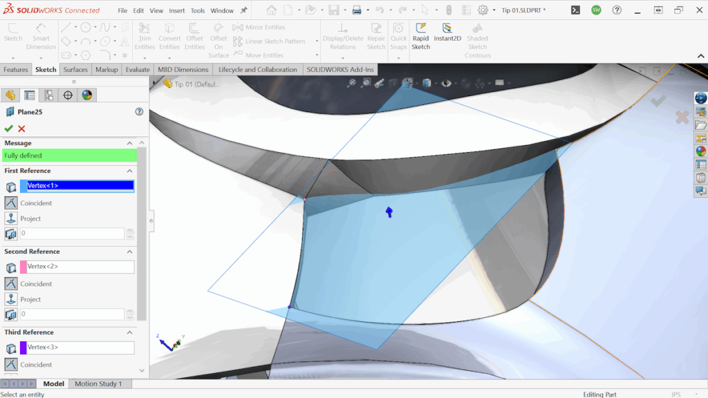 Solidworks surfacing tips for creating a helmet