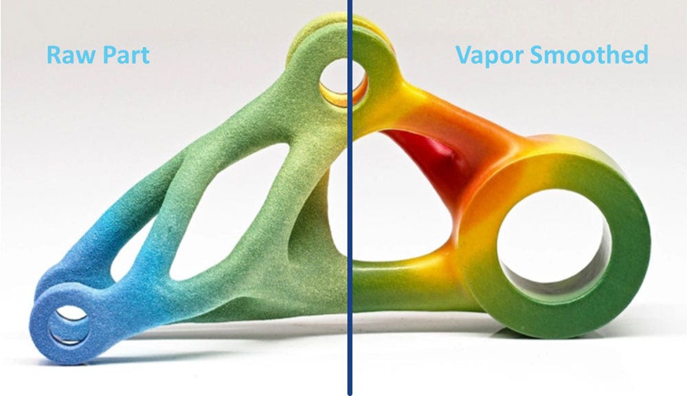 Vapor smoothing before and after 