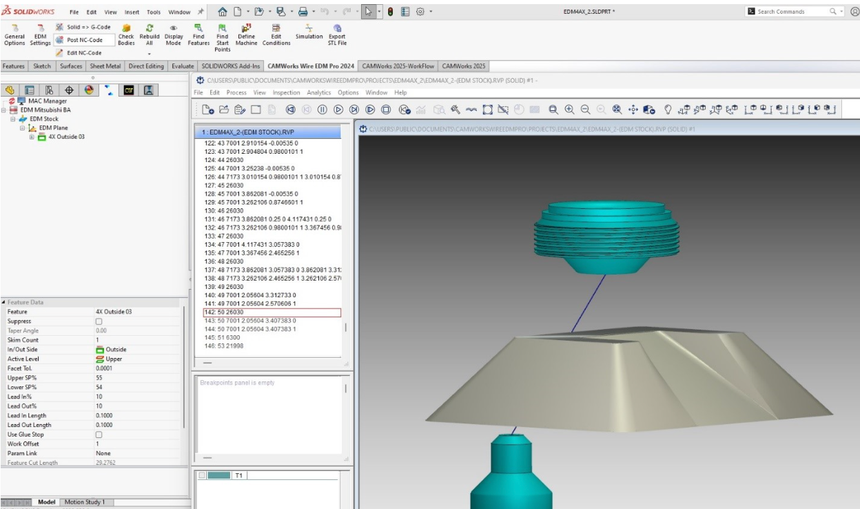 CAMWorks Wire EDM Pro in SOLIDWORKS CAD