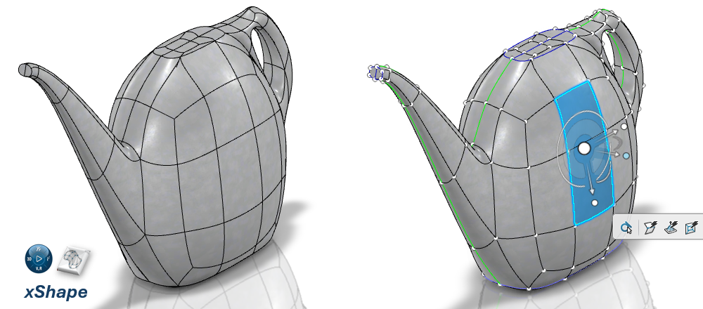 Using sub-d modeling in xShape to model a watering can